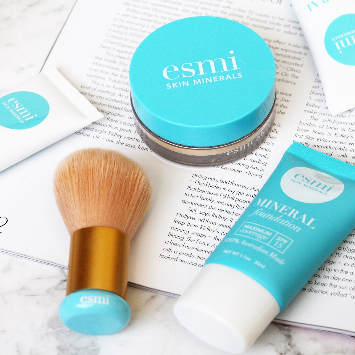 esmi loose mineral powder foundation