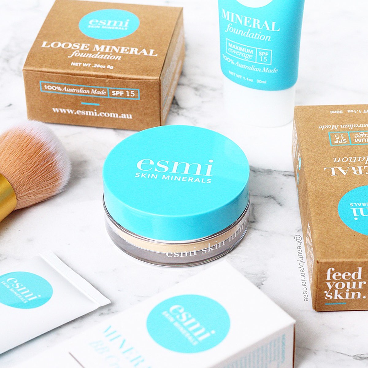 esmi loose mineral powder foundation