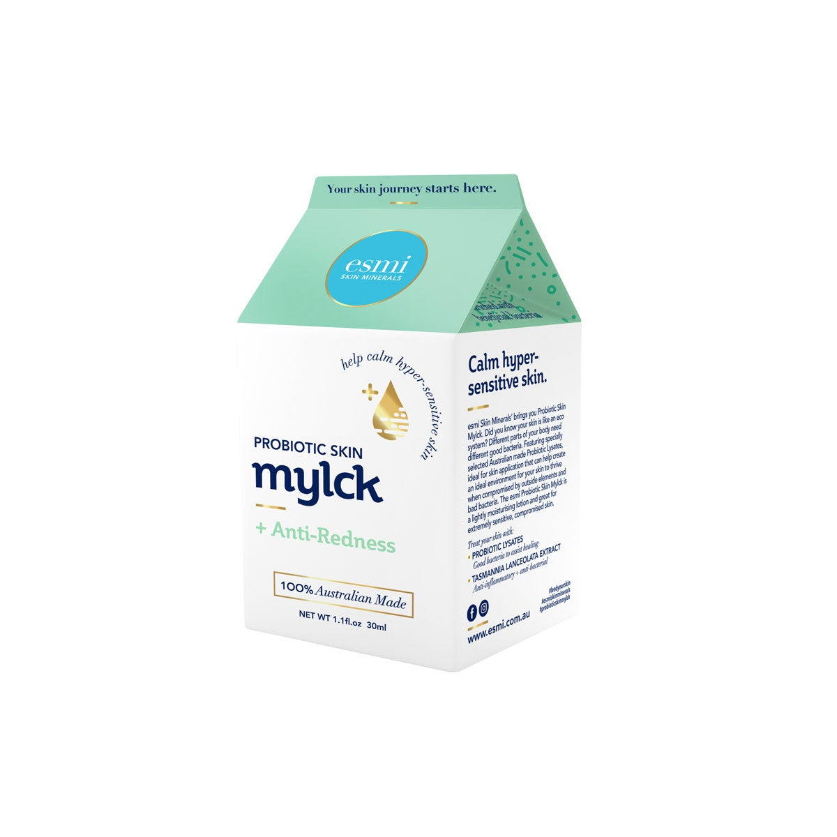 esmi probiotic skin mylck plus anti-redness