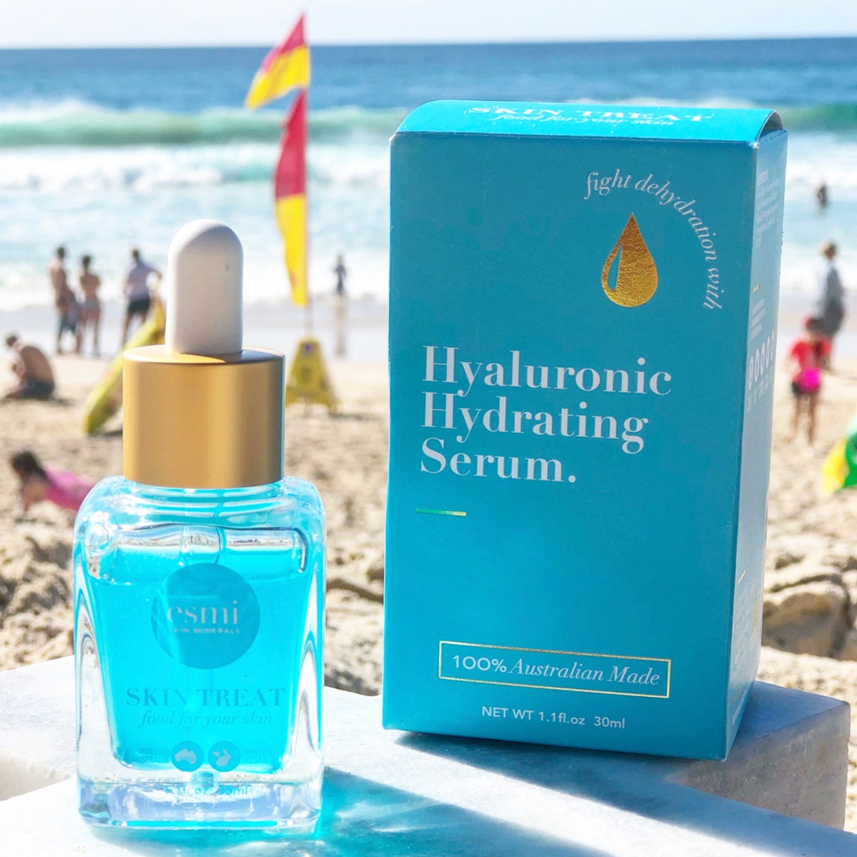 esmi Hyaluronic Hydrating Serum with luxury packaging